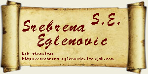 Srebrena Eglenović vizit kartica